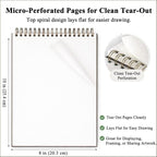 8" x 10" Sketch Book, 100 Sheets Hardcover Sketchbook, 68 lb/100gsm Drawing - Image 4
