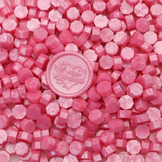 300Pcs Rosiness Sealing Wax Beads, Vintage Wax Seal Beads by Unknown