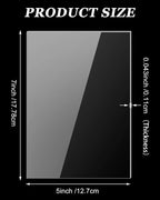 Youyole 50 Pcs 5x7 Inch Clear Acrylic Sheets 1mm/0.04" Thick Blank Panel - Image 2