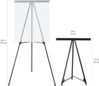 Amazon Basics High Boardroom Height Adjustable Flipchart Whiteboard and Display - Image 2