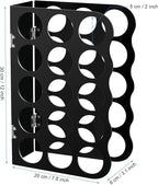 Outus Vinyl Storage Rack Acrylic 15 Holes Vinyl Roll Holder Craft Paper Storage - Image 3