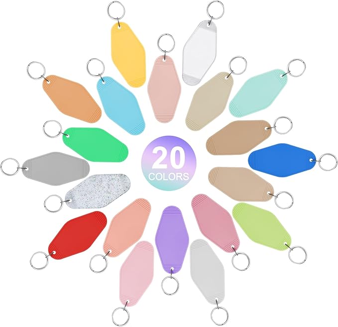 LOTMER 20/30/40/80 PCS Hotel Keychain Blank - Image 2