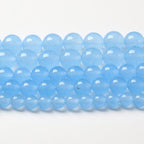 4mm 90pcs Blue Natural Chalcedony Aquamarines Stone Beads by NaturalStoneBeads