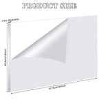 Roowest 2 Pcs 18 x 36 Inch, 1/4 Inch Thick Clear Acrylic Sheets Plastic Panels - Image 2