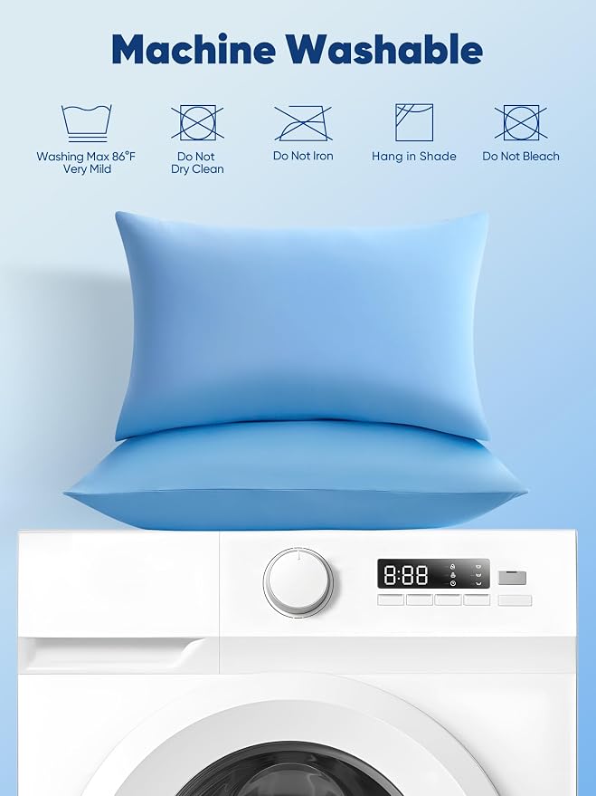 Avolare Cooling Pillow Cases King Size Set of 2, Arc-Chill 3.0 Cooling - Image 6