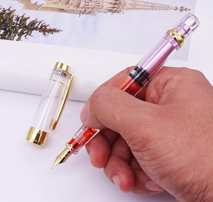 Lanxivi 4 Colors Yongsheng 3008A Fountain Pen Piston Filling Upgraded Fine Nib - Image 6
