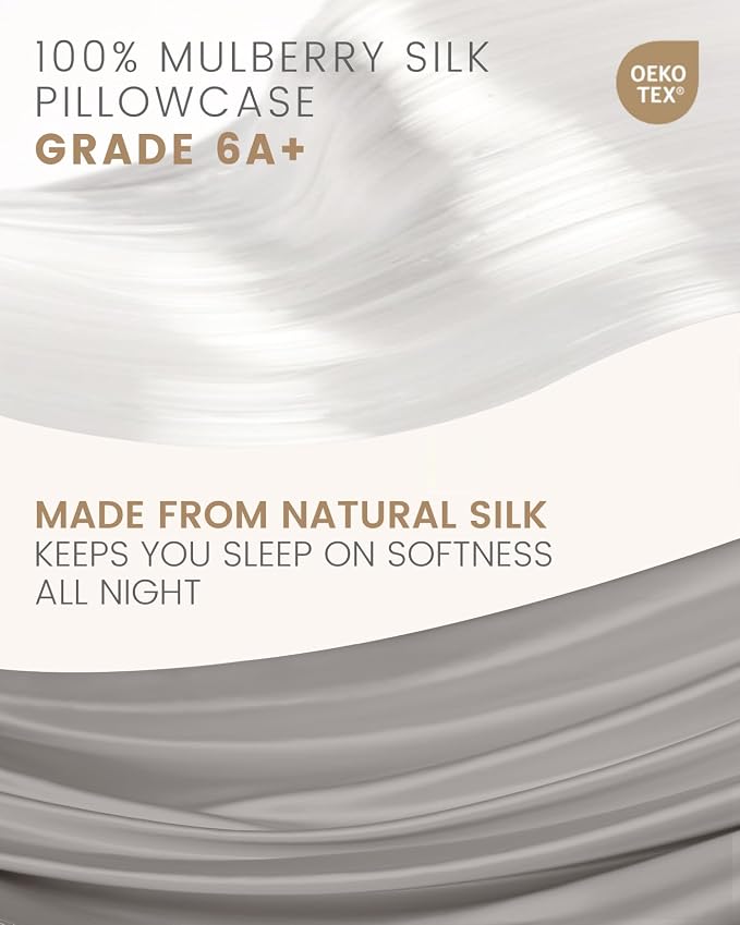 THXSILK Set of 2 Mulberry Silk Pillowcases - Image 2