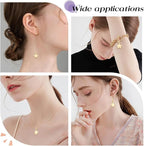Beebeecraft 20Pcs Flat Star Charms 18K Gold Plated Brass Five-Pointed Star - Image 6