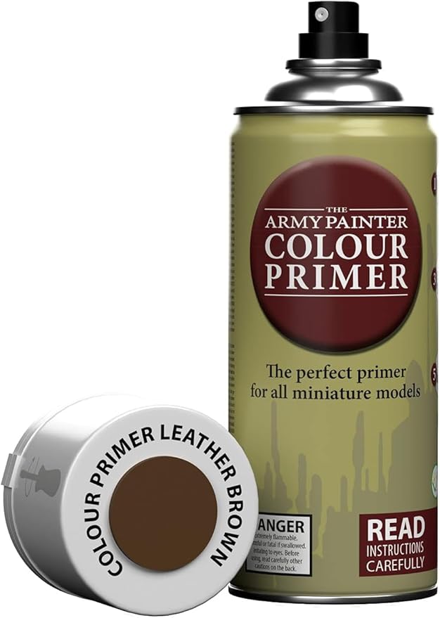 The Army Painter Color Primer, Leather Brown, 13.5oz by TheArmyPainter