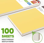 Soucolor 9x12 Spiral Sketch Book, 100 Sheets, Acid-Free Drawing Pad - Image 5