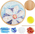 WEBEEDY DIY Mosaic Craft Kit Flower Bamboo Coasters Kits by WEBEEDY