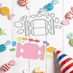 3D Candy-Shaped Box Metal Cutting Dies Treat Box Die Cuts Carbon Steel Stencils - Image 4