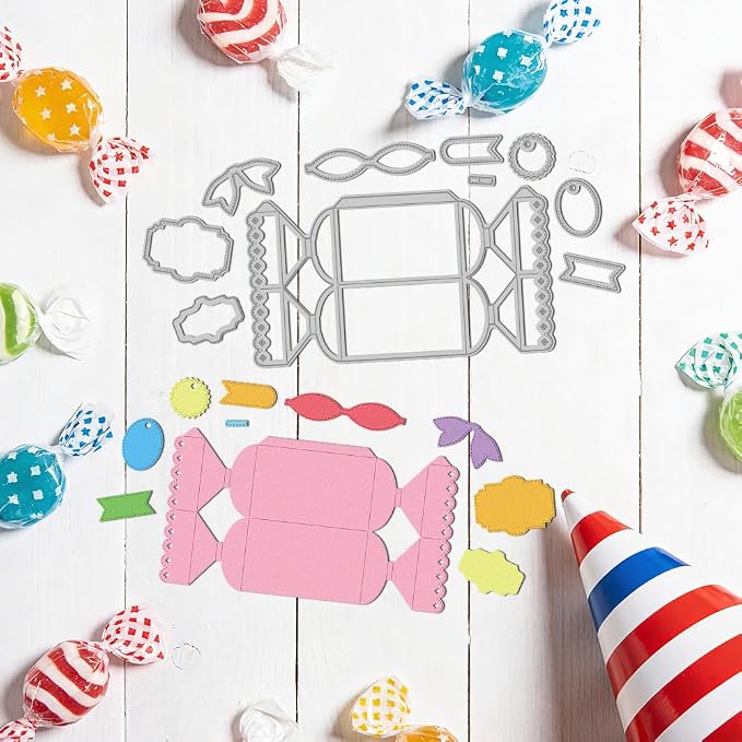 3D Candy-Shaped Box Metal Cutting Dies Treat Box Die Cuts Carbon Steel Stencils - Image 4