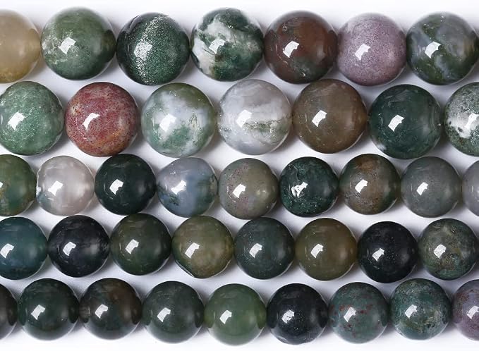 90pcs 4mm Natural Indian Agate Gemstone Beads Smooth Round Loose Spacer Beads by NaturalStoneBeads