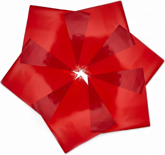 FIESTA WRAPS Red Cellophane Sheets 150-Pack by FiestaWraps