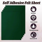 Biaungdo Self Adhesive Felt Sheets, Dark Green, 8 x 12 Inch | A4 Size, Felts - Image 3