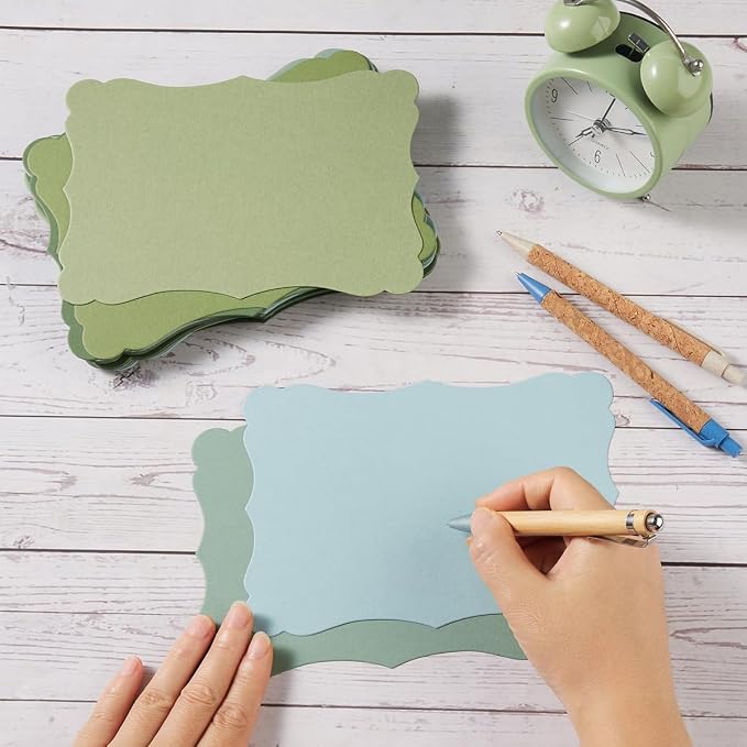 50 Pack Blank Kraft Greeting Cards, 5 Colors, 4x6IN | Thick Cardstock Paper - Image 5