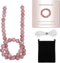8mm Matte Pink Rhodochrosite Bead, 15-Inch Matte Round Loose Stone Beads by THRELE