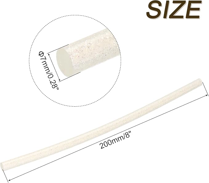 uxcell 30pcs 7mm x 200mm Mini Hot Glue Sticks - Image 2