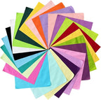 HANPATQUI 50PCS 8 x 8 inch Solid 100% Cotton Fat Quarters Fabric - Image 5