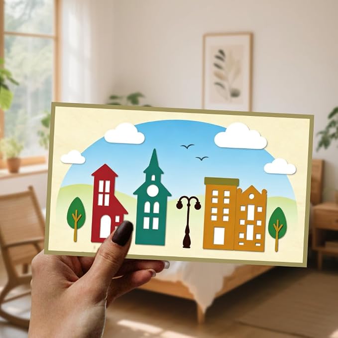 16 Styles Houses Metal Cutting Dies DIY Paper Craft Die Cuts Carbon Steel - Image 5