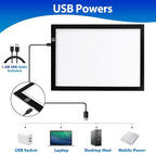 Dorhui A4 Light Pad for Weeding Vinyl, LED Copy Board Light Tracing Box - Image 5