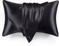 Love's cabin Satin Pillowcase Set of 2 Standard Size 20x26, Cooling Pillow by Lovescabin