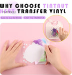Tintnut Purple Tie Dye Heat Transfer Vinyl, PU HTV Sheets, easy cut & weed - Image 3