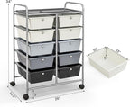 BECOMFORT 10-Drawer Rolling Cart - Image 3