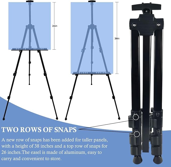 NS JYMB Black 4 Pack 17-66 Inch Art Easel Stand - Image 5