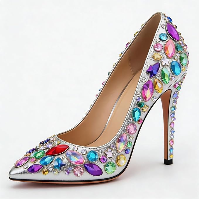 1400PCS Rainbow AB Colorful Gems Rhinestones Jewels - Image 6