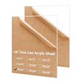 KINLINK 18x24 Plexiglass Sheets 1/8 inch Thick, 3mm Clear Cast Acrylic Sheet by KINLINK