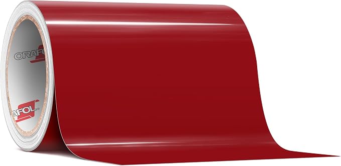 ORACAL 651 Gloss Dark Red Permanent Vinyl Tape Roll – Premium Adhesive Film by Orafol
