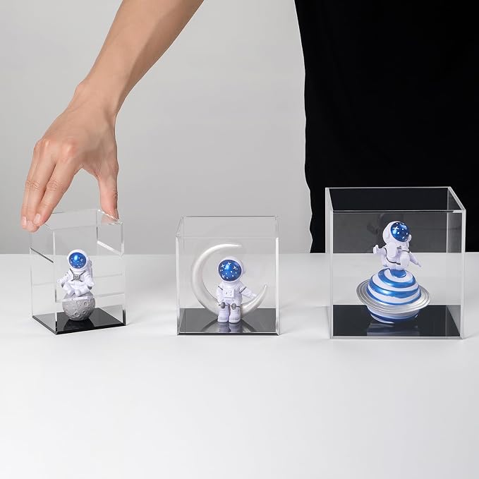 Clear Acrylic Simple Self-Assembly Display Box - Image 6