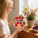 INFUNLY Cherry Punch Needle Embroidery Kit, Complete DIY Punch Embroidery Kits - Image 7