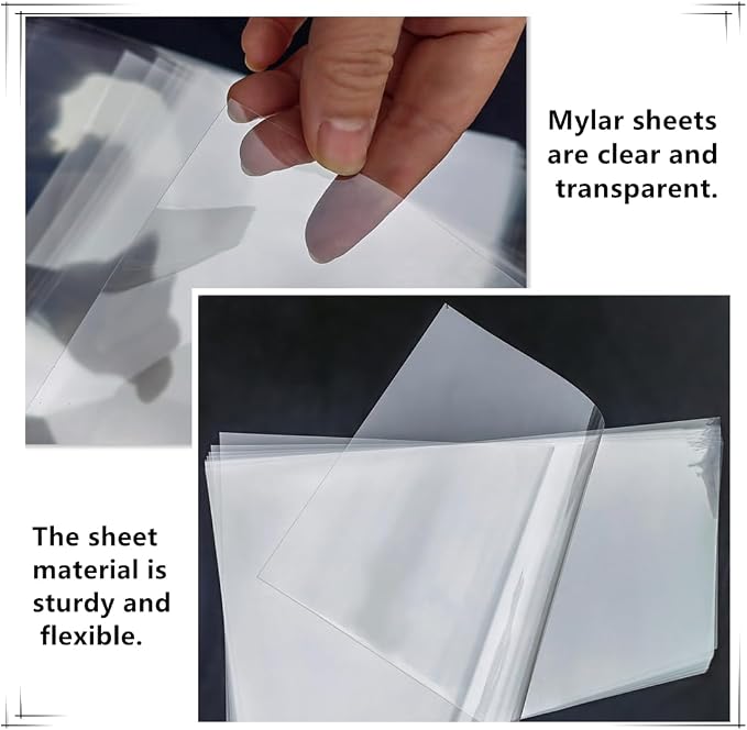 8 Sheets 7.5 mil Acetate Mylar Sheet 12 x 24 inch Transparent PET Blank Stencil - Image 2