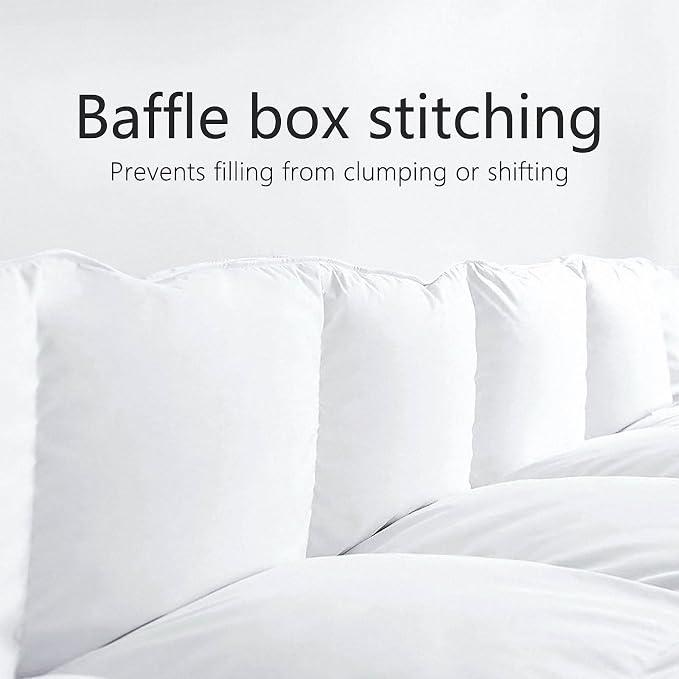 TEXARTIST Premium 2100 Series Twin Comforter All Season Breathable White - Image 3