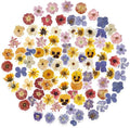 100Pcs Flower Stickers, Obujopal Small Floral PET Transparent Stickers by Obujopal