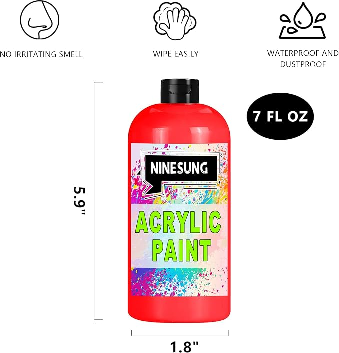 Red Acrylic Paint - Image 2
