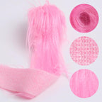 Shaggy Plush Faux Fur Fabric Precut Strips Candy Pink Fur Fluffy Fuzzy Craft Fur - Image 3