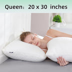 Rainmr Queen Size Bed Pillow for Sleeping Shredded Memory Foam Adjustable Loft - Image 9
