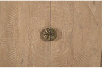 Chateau 6-Door Carved Solid Wood Sideboard in Beige - Image 4