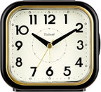 Tinload 4.3" Vintage Retro Analog Alarm Clock, Super Silent Non Ticking Clock by Tinload
