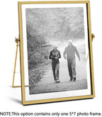 AceList Glass Picture Frame, 5x7 Metal Geometric - Image 2