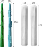 2 PCS Christmas Long Candle Silicone Mold, Pillar Candlestick Candle Mold - Image 2