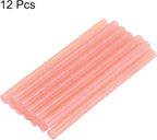 uxcell Mini Hot Glue Sticks for Glue Gun 7mm x 100mm Glitter Pink 12pcs - Image 3