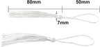 VAPKER 100 Pieces White Tassels 13cm/5-Inch Silky Handmade Soft Tassels Floss - Image 3