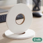 Tatuo 2 Rolls Double Sided Foam Tape PE Foam Tape Sponge Soft Mounting Adhesive - Image 4