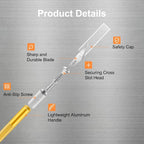 3PCS Craft Knife Hobby Knife Includes 30PCS Spare Exacto Knife Blades #11 and A - Image 5