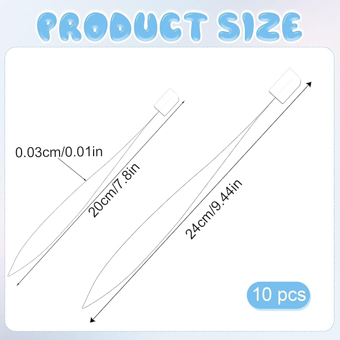 10 PCS Punch Needle Threader 7.87 Inch 9.44 Inch Embroidery Needle Threader - Image 2